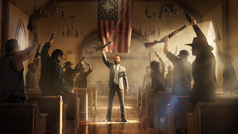 Far Cry 5, Villain, Montana, Far Cry, video game, game, Antagonist, Joseph Seed, character, gaming, Fictional, realistic, open world, USA, The Father, Ubisoft, FCV, America, Far Cry V, FC5, Hope County, roam, FC, US, HD wallpaper