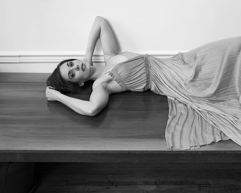 Alison Brie , alison-brie, celebrities, girls, monochrome, black-and-white, HD wallpaper