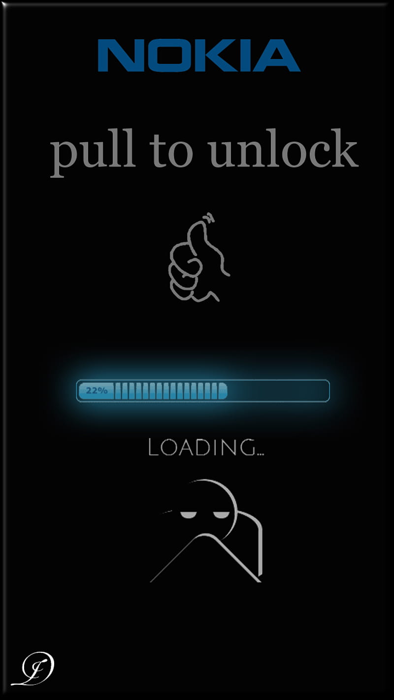 Pull to unlock, loading, lumia, nokia, pull, unlock, HD phone wallpaper