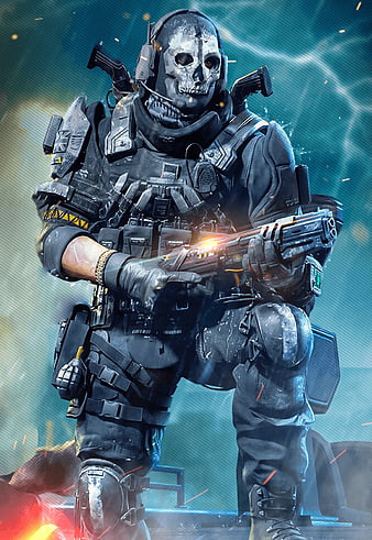 Ghost Lejendario, Call Of Duty Mobile, HD phone wallpaper