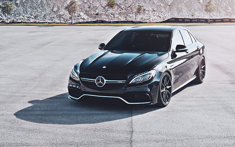 Mercedes-Benz C-Class, tuning, 2020 cars, luxury cars, W205, black