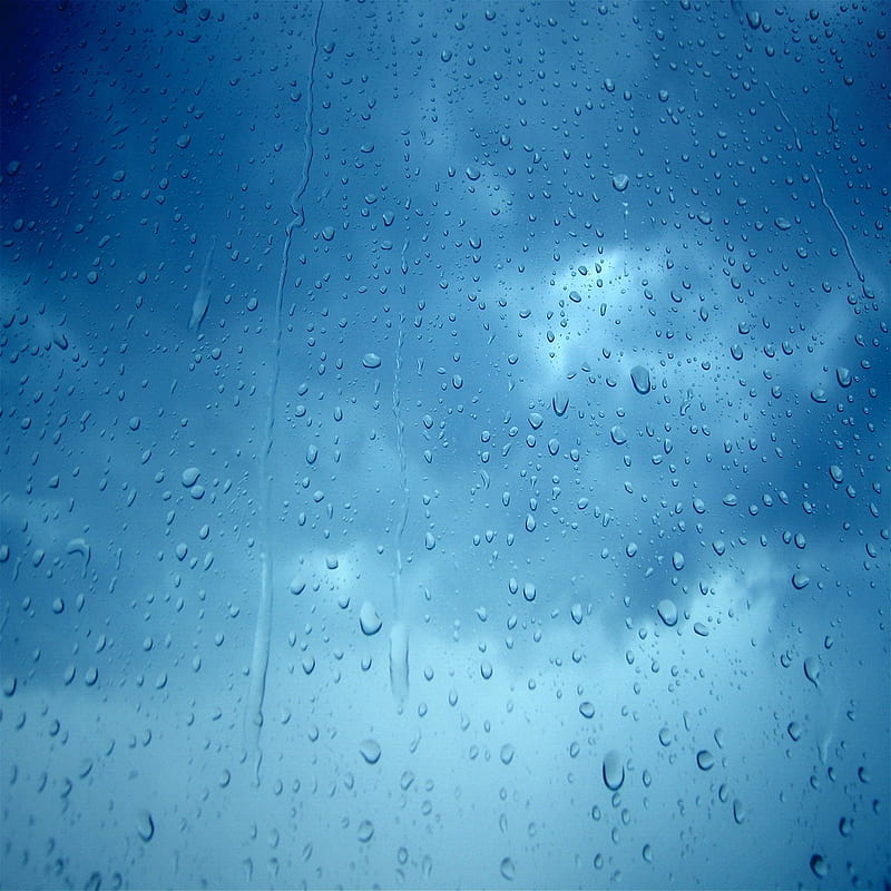 Rainy Skies, blue, clouds, rain, raining, sky, springs, HD phone wallpaper