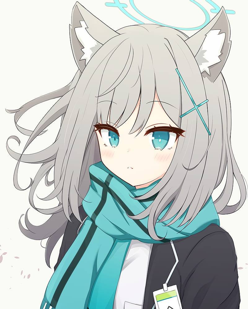 Blue archive, anime, anime girls, Shiroko (Blue Archive), animal ears, grey  hair, HD phone wallpaper | Peakpx