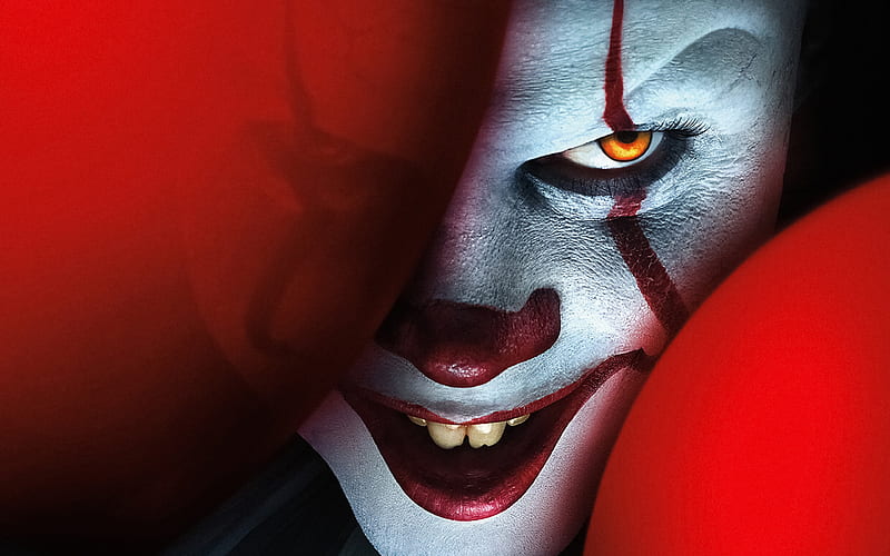 It Chapter Two, 2019, promo poster, Pennywise the Dancing Clown promotional materials, main character, Bill Skarsgard, HD wallpaper