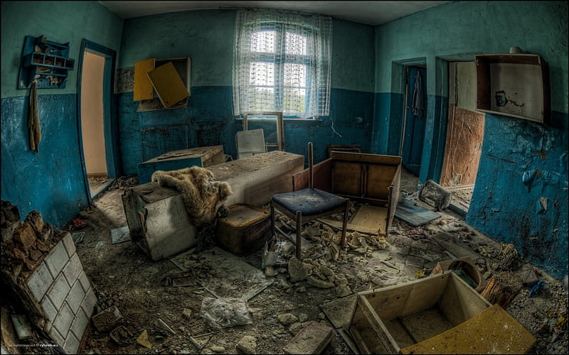abandoned decaying interior r, house, decay, r, room, abandoned, HD wallpaper