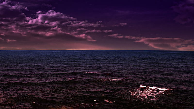 1920x1080px 1080p Free Download Sea And Sky In Magenta Ocea