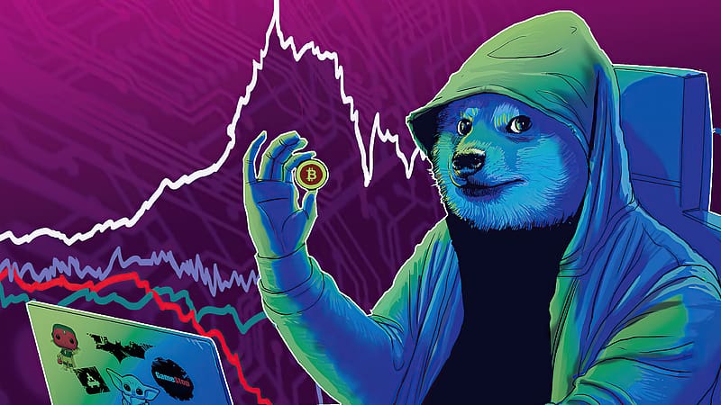 Dogecoin , dogecoin, currency, crypto, artstation, HD wallpaper
