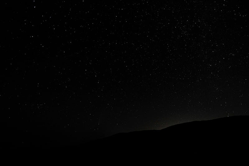 Stars shining on dark sky over hills · Stock, Dark Sky Mountain, HD ...