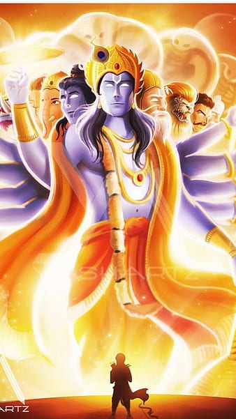 Lord Vishnu Illustration, lord vishnu, animated, lord narayana, god,  preserver, HD phone wallpaper | Peakpx