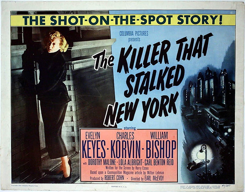 The Killer That Stalked New York (1950), Old Movies, The Killer That Stalked New York Movie, Films, Golden Era of Hollywood, HD wallpaper
