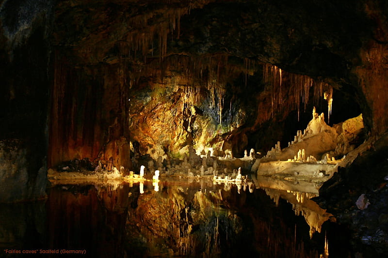 fairies caves, stalacmite, dripstone, stalactite, fairy, cave, HD wallpaper