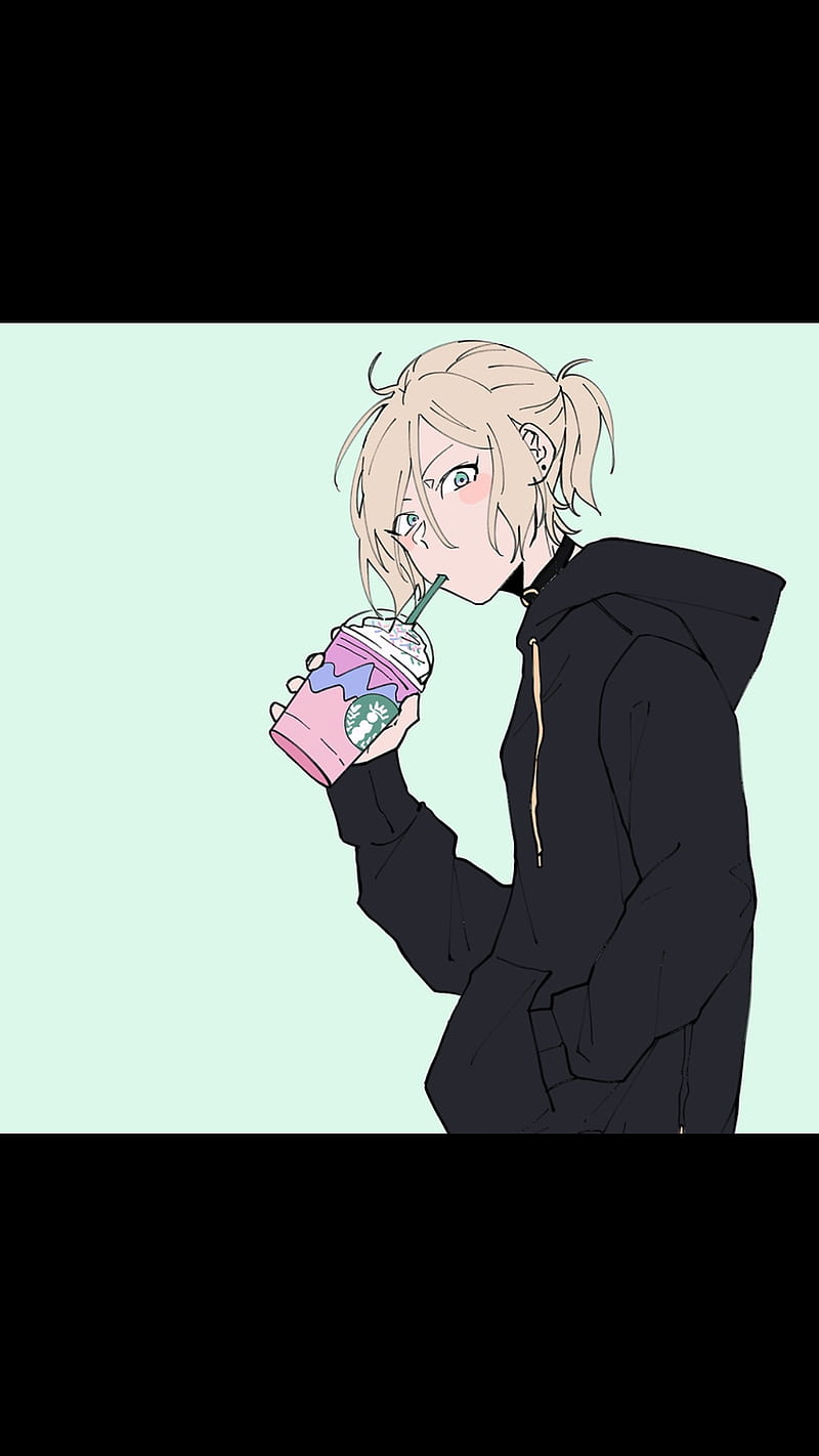 Yurio, anime, boy, hoodie, ice, on, pastel, plisetsky, starbucks, yuri, HD  phone wallpaper | Peakpx
