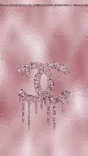 dripping chanel logo wallpaper