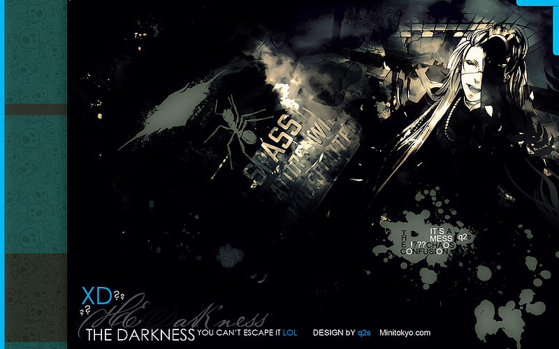 The Darkness, black, kuroshitsuji, undertaker, darkness, HD wallpaper