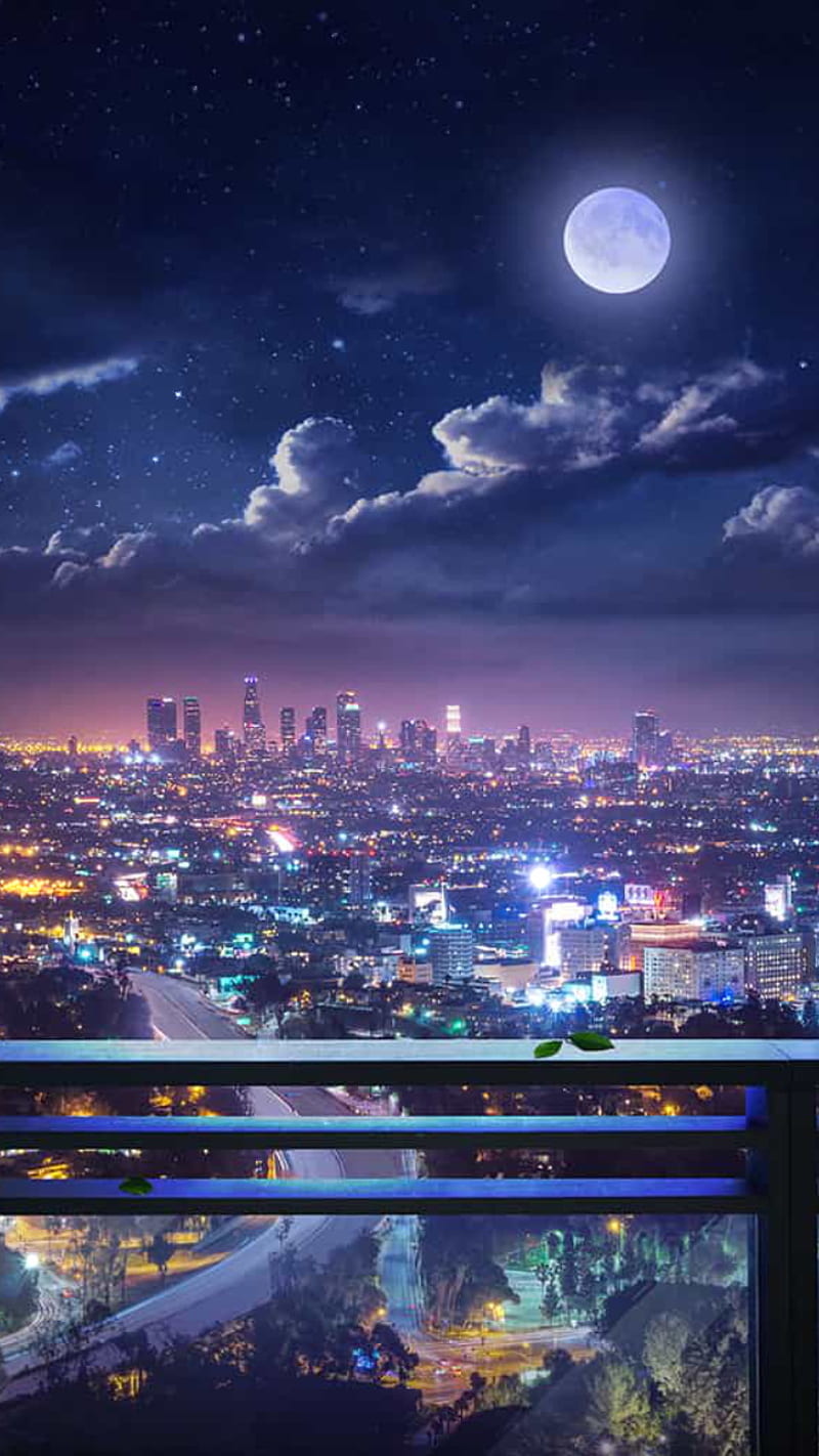 LA summer Nights, night sky, summer in la, HD phone wallpaper