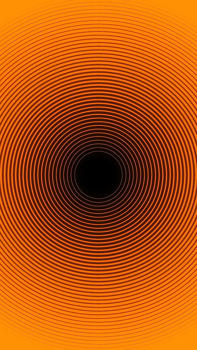 Abstract, black hole, graphic, orange, super design, HD phone wallpaper