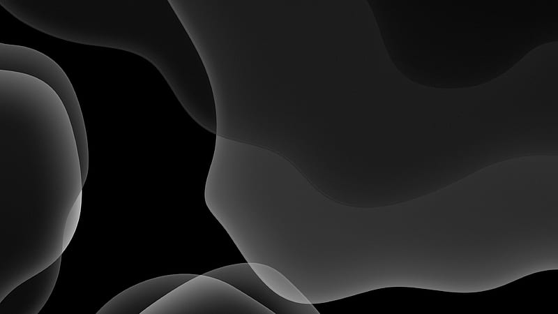 iOS 13, iPadOS, abstract, dark, WWDC 2019, HD wallpaper