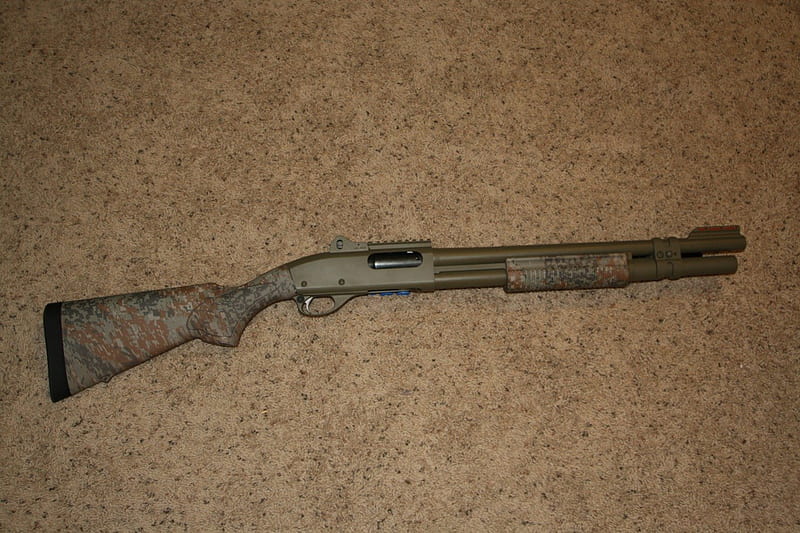 Remington 870, hunt, Shotgun, firearm, weapon, HD wallpaper
