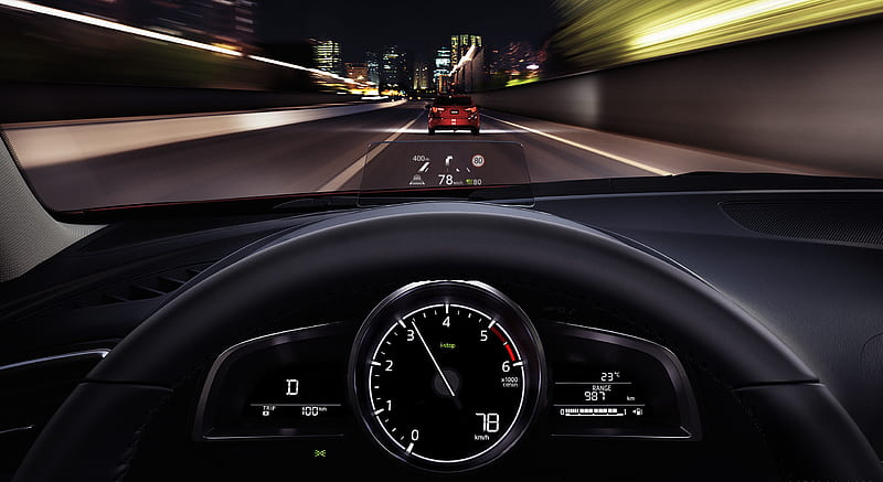 2017 Mazda 3 Sedan - Interior, Head-Up Display , car, HD wallpaper
