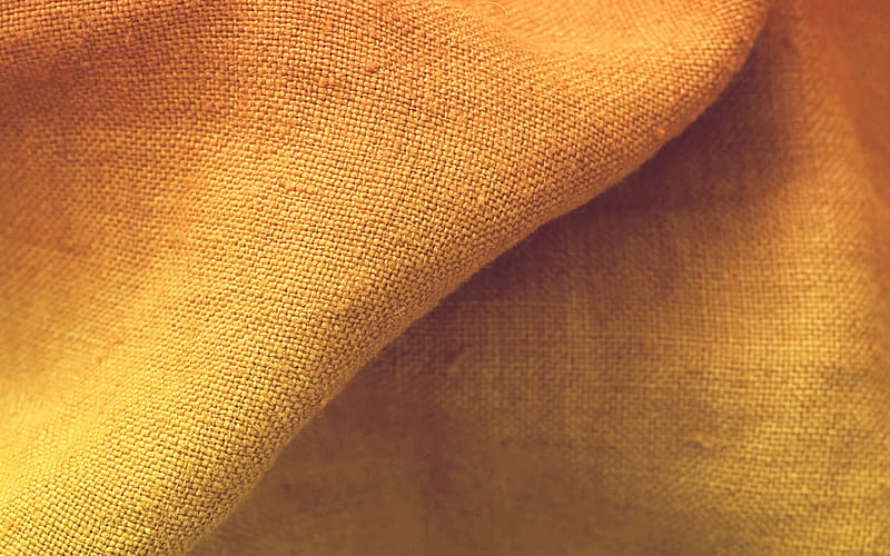 fabric, orange, texture, pattern, background, HD wallpaper