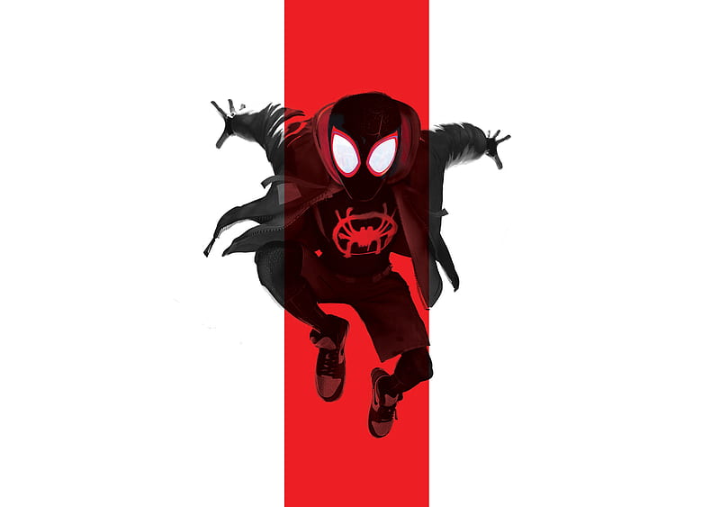 spider-man: into the spider-verse, animation, jump, artwork, Movies, HD wallpaper