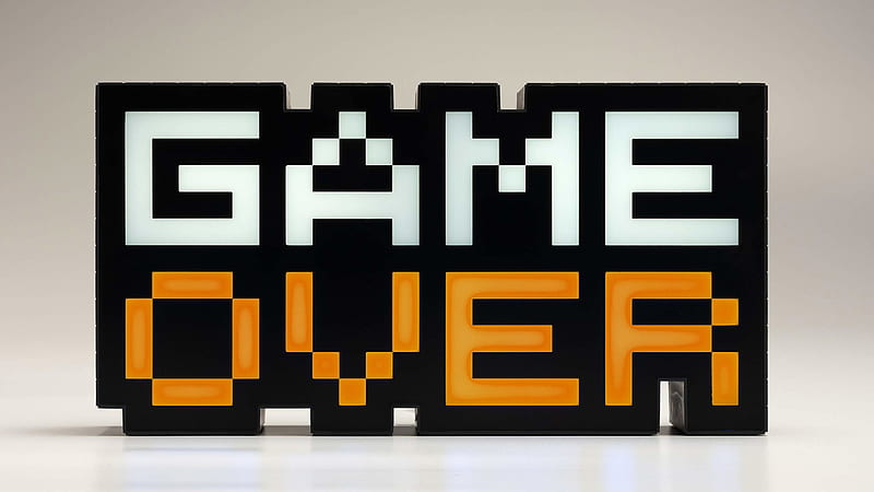 Game Over White Background Game Over, HD wallpaper | Peakpx
