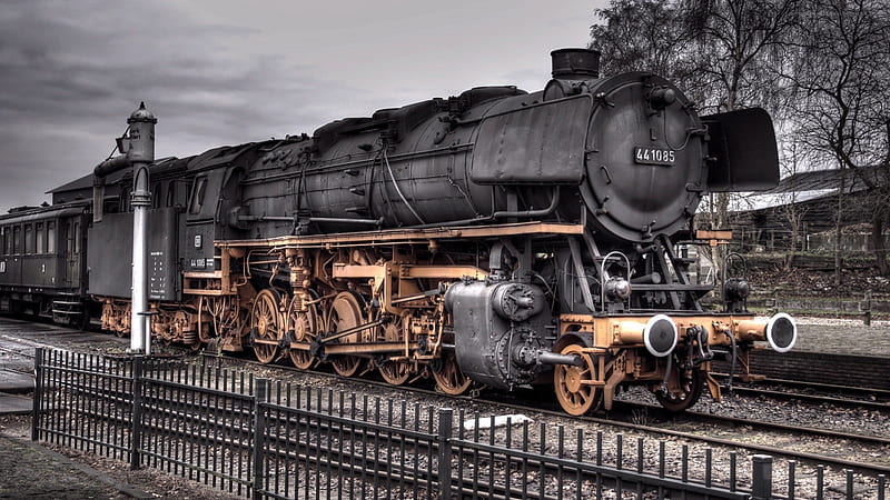 train, older times, cool, abstract, HD wallpaper