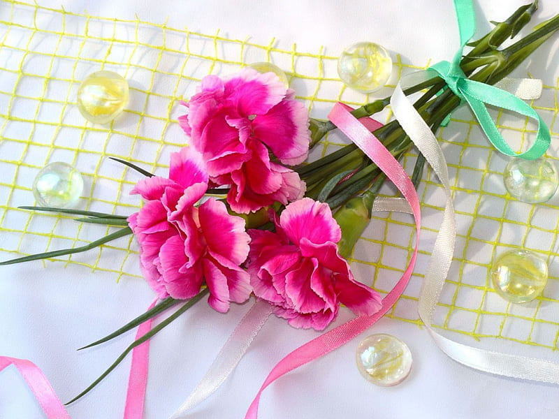 Bouquet, lovely, bonito, soft, blossoms arrangement, flowers, nature, petals, marbles, blooms, delecate, HD wallpaper