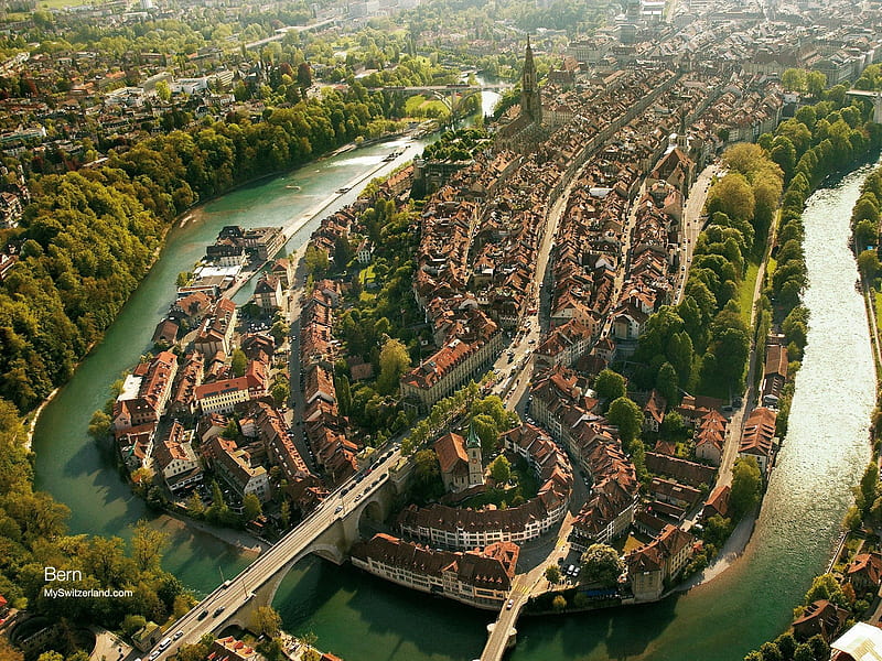 Swiss capital - Bern, HD wallpaper