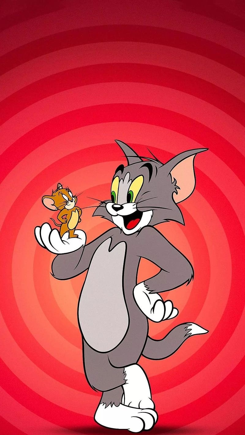 Tom And Jerry Cartoon, Pink Background, animated, HD phone wallpaper |  Peakpx