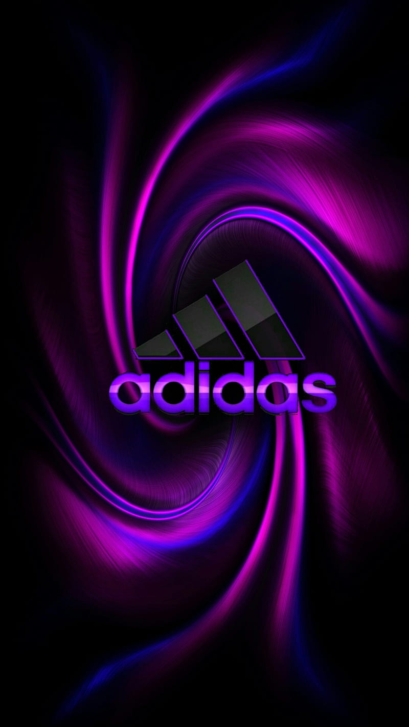 Adidas swirl, adidas, brands, logos, purple, HD phone wallpaper