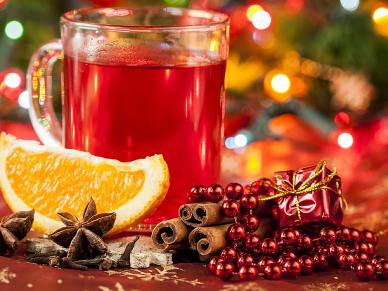Hot tea and lemon, holidays, fruits, cinnamon, abstract, tea, lemon ...