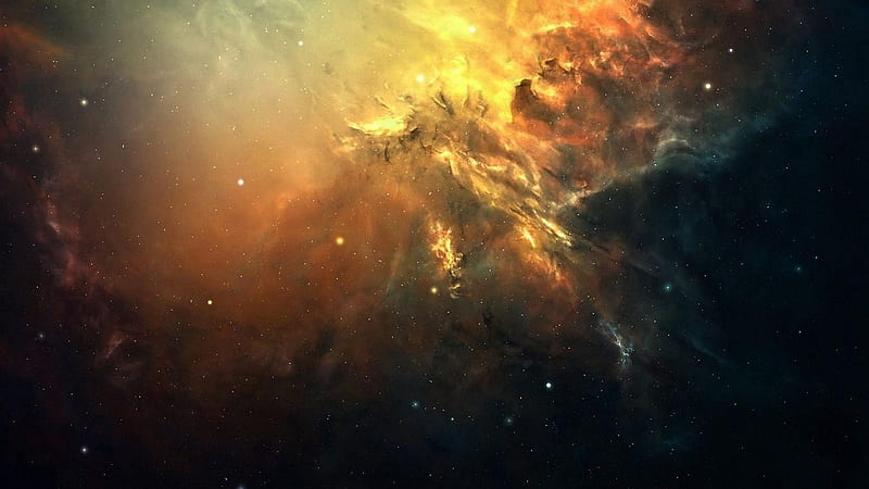 HD space yellow wallpapers | Peakpx