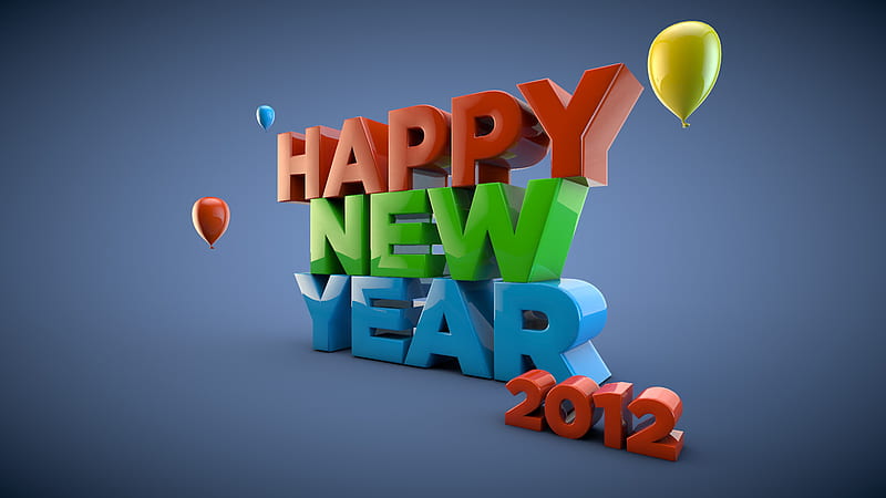 HAPPY NEW YEAR 2012, new, year, happy, 2012, HD wallpaper