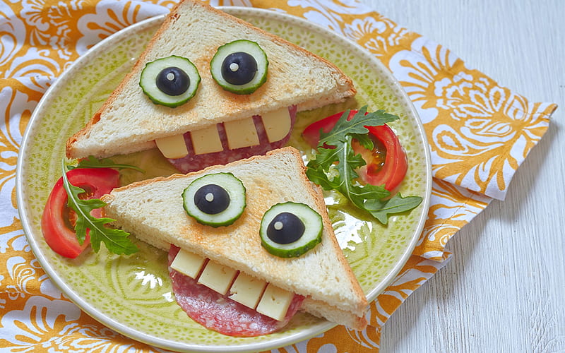 Sandwich, bread, cheese, sugar, HD wallpaper