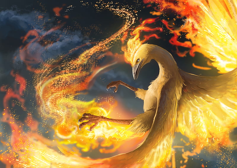 Download Glowing Neon Zapdos, Articuno, And Moltres Wallpaper