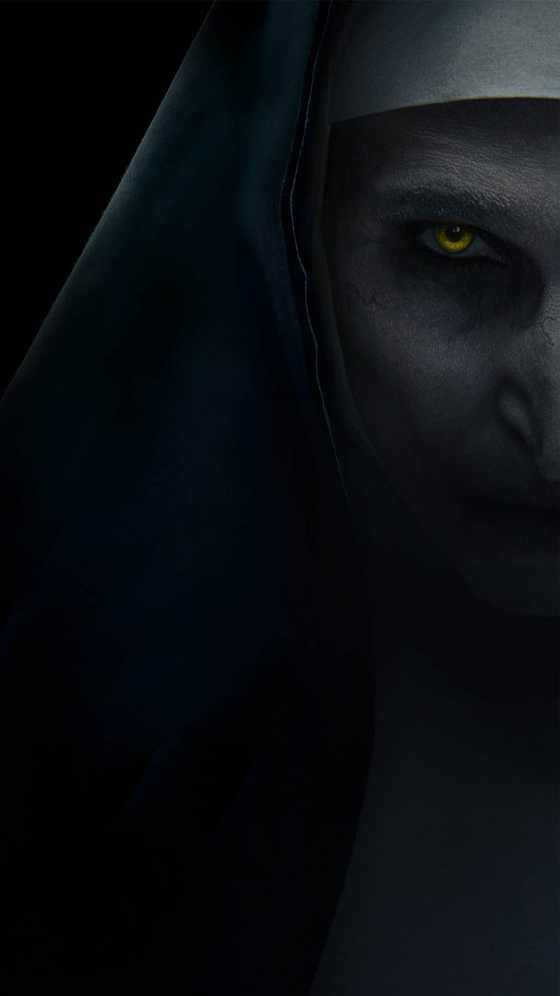 The nun, scary, face, female, movie, horror, nun, HD phone wallpaper |  Peakpx