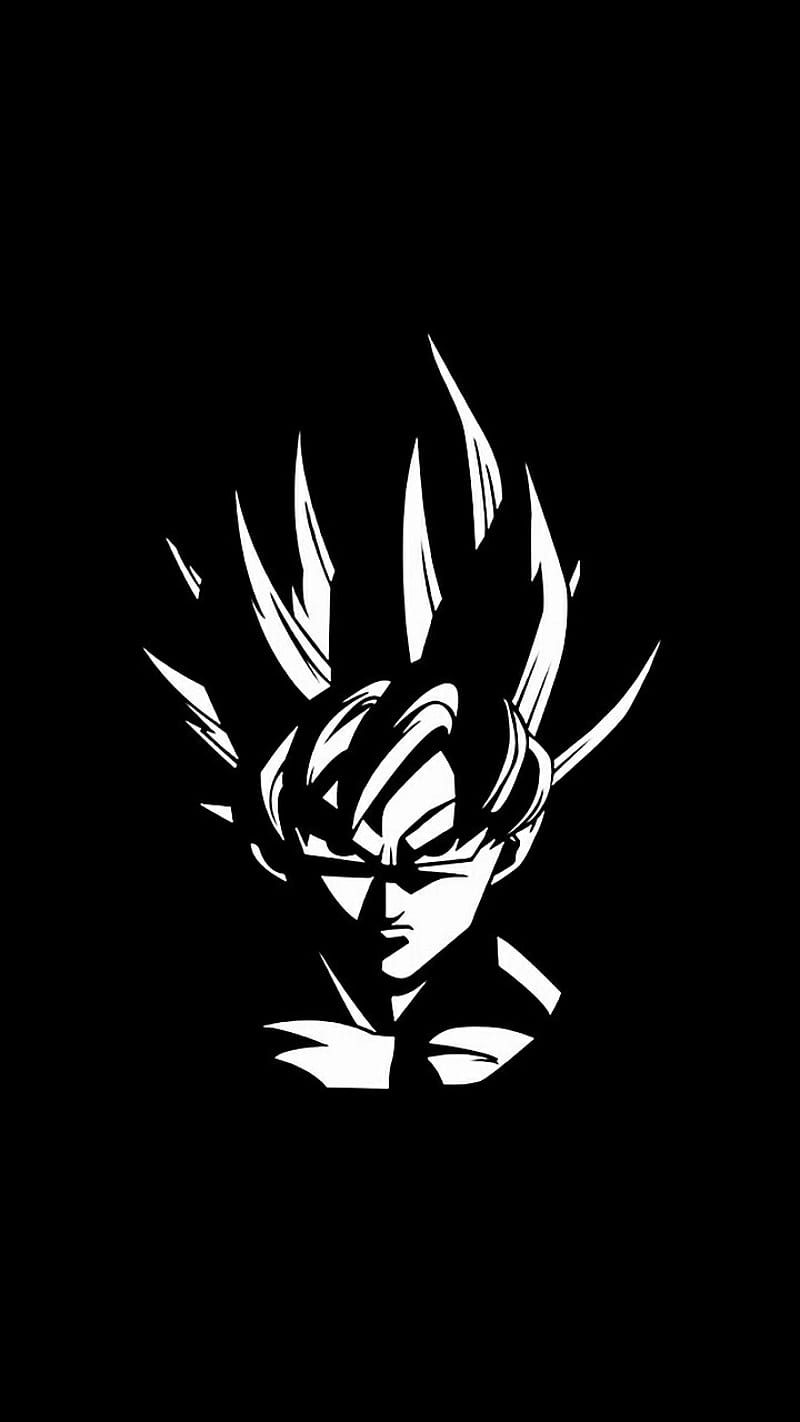 Goku, amoled, balck, ball, dragon, drake, ghost super, HD phone wallpaper