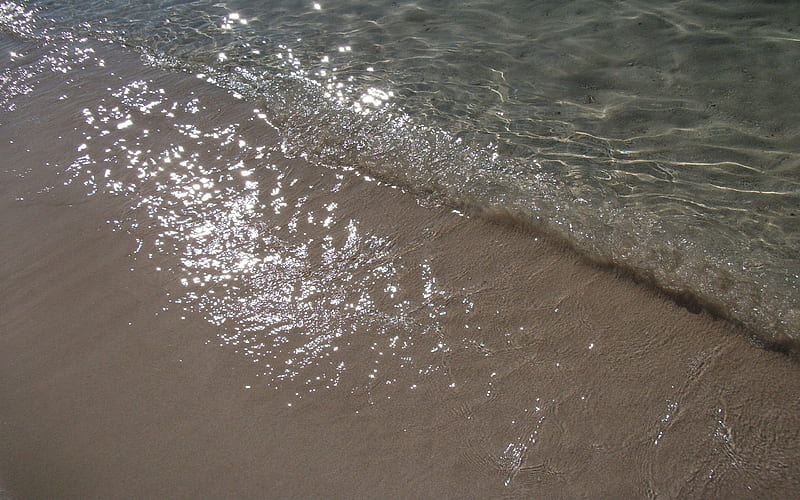 Beach Waves, water, clear, beaches, nature, bonito, waves, reflection, small, HD wallpaper