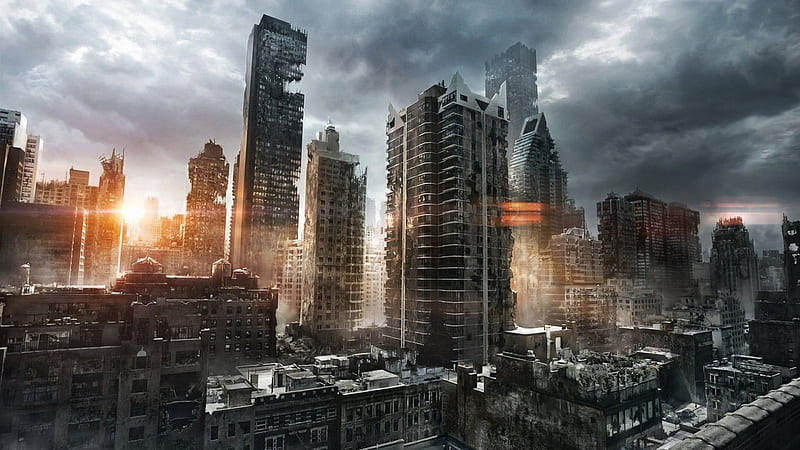 post apocalyptic city, 01, apocalypse, city, 07, 2014, post, HD wallpaper
