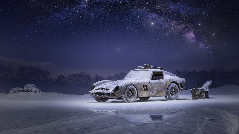 Car Snow , car, snow, HD wallpaper