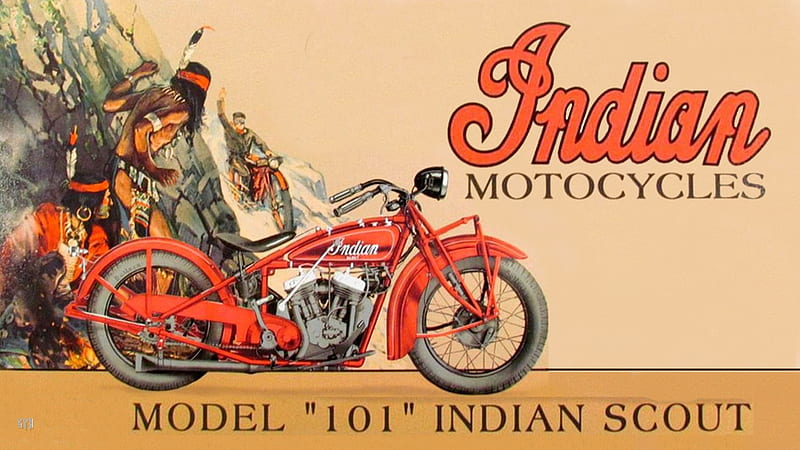Indian Model 101 scout ad, Vintage Indian Motorcycle advertising, Indian Motorcycle logo, Indian advertising, Indian Motorcycle , Indian Motorcycles, Indian Motorcycle Background, Indian Motorcycle Background, HD wallpaper