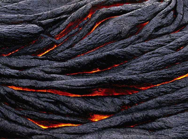 Cooling Lava, lava, hot, rock, heat, HD wallpaper