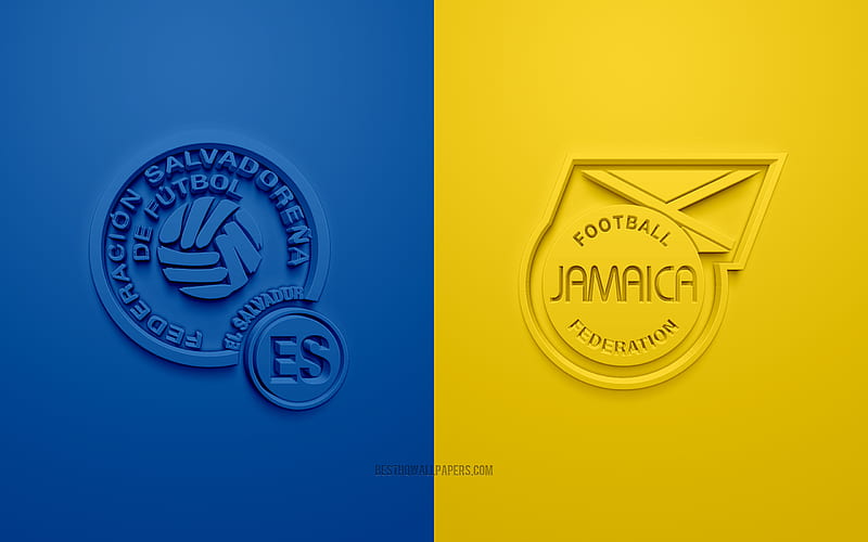 El Salvador vs Jamaica, 2019 CONCACAF Gold Cup, football match, promotional materials, North America, Gold Cup 2019, El Salvador national football team, Jamaica national football team, HD wallpaper