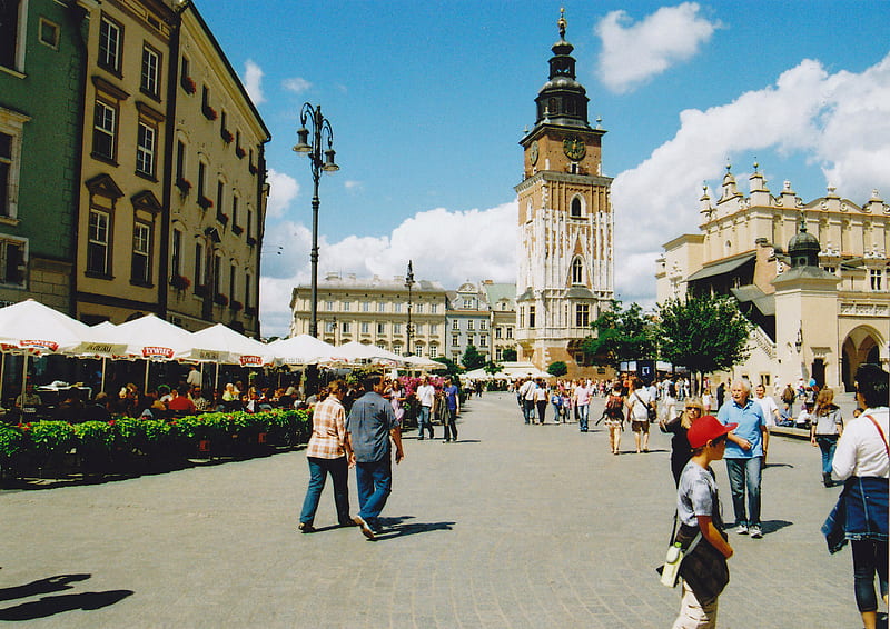 Krakow - Main Square, europe, cracow, poland, krakow, HD wallpaper