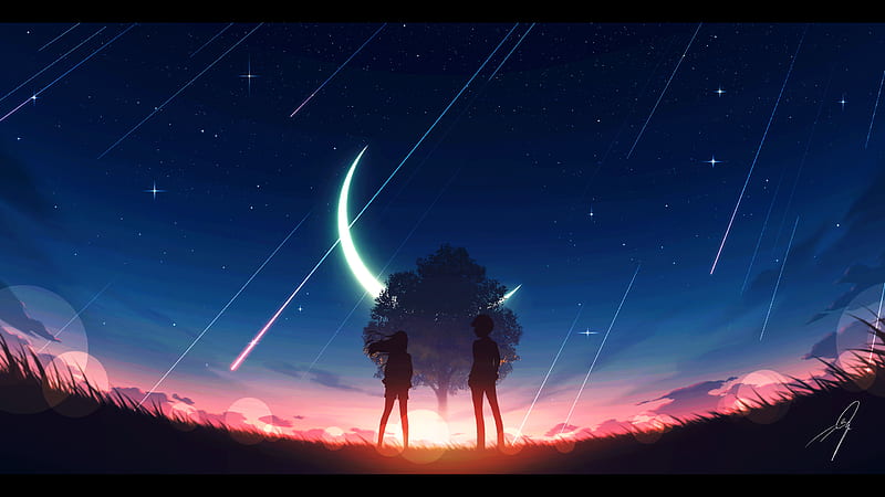 90 Anime Night HD Wallpapers and Backgrounds