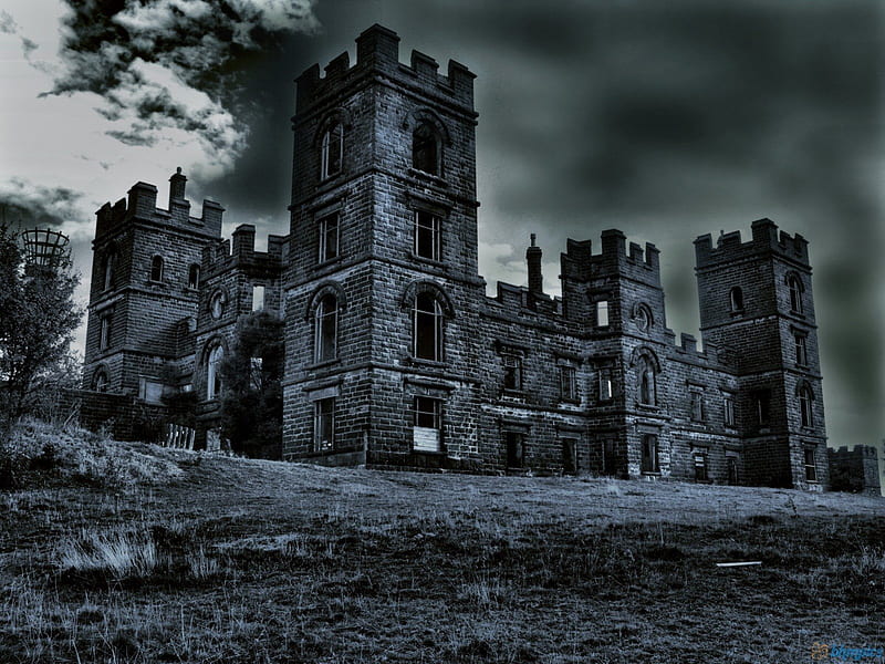 Haunted Towers, architecture, castles, spooky, towers, dark, haunted, HD wallpaper