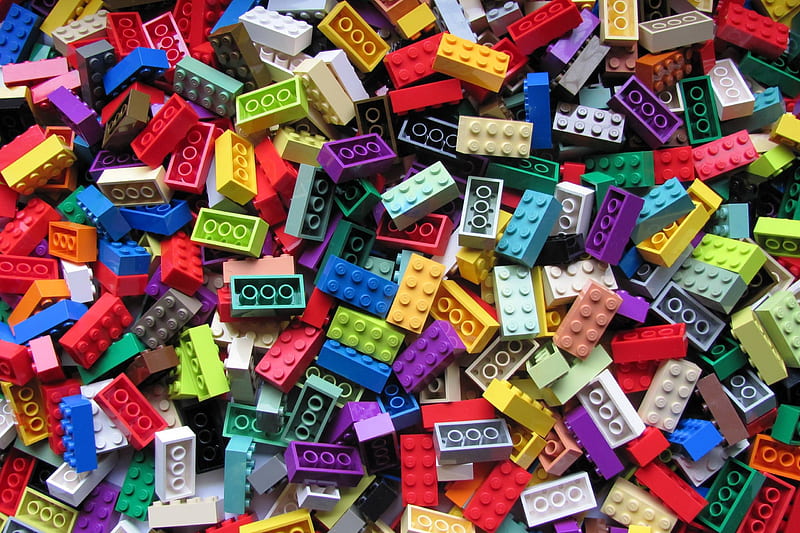 Lego Blocks, cool, collage, abstract, fun, HD wallpaper