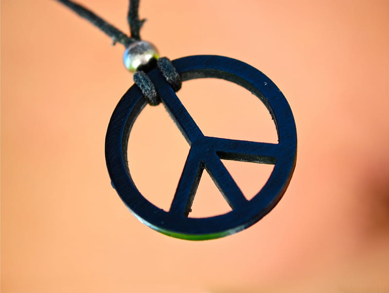 Peace sign, Peace Symbol, Hippie Symbol, green minimal background