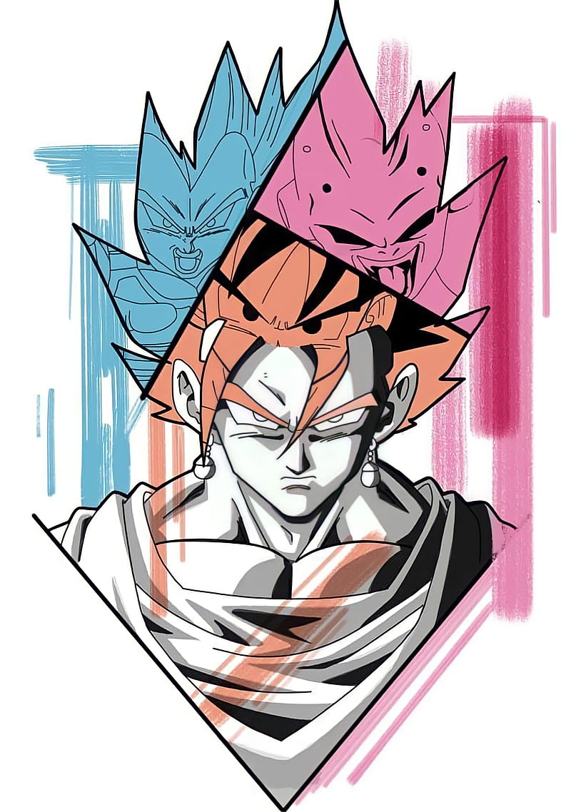 Dragon ball, majin boo, vegeto, HD phone wallpaper